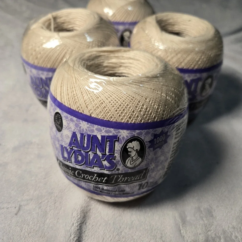 Aunt Lydias Crochet Thread Size 10 Lot Of 4 NEW‎